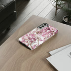 Blossom Tough Phone Case – Pink Floral Protective iPhone Cover
