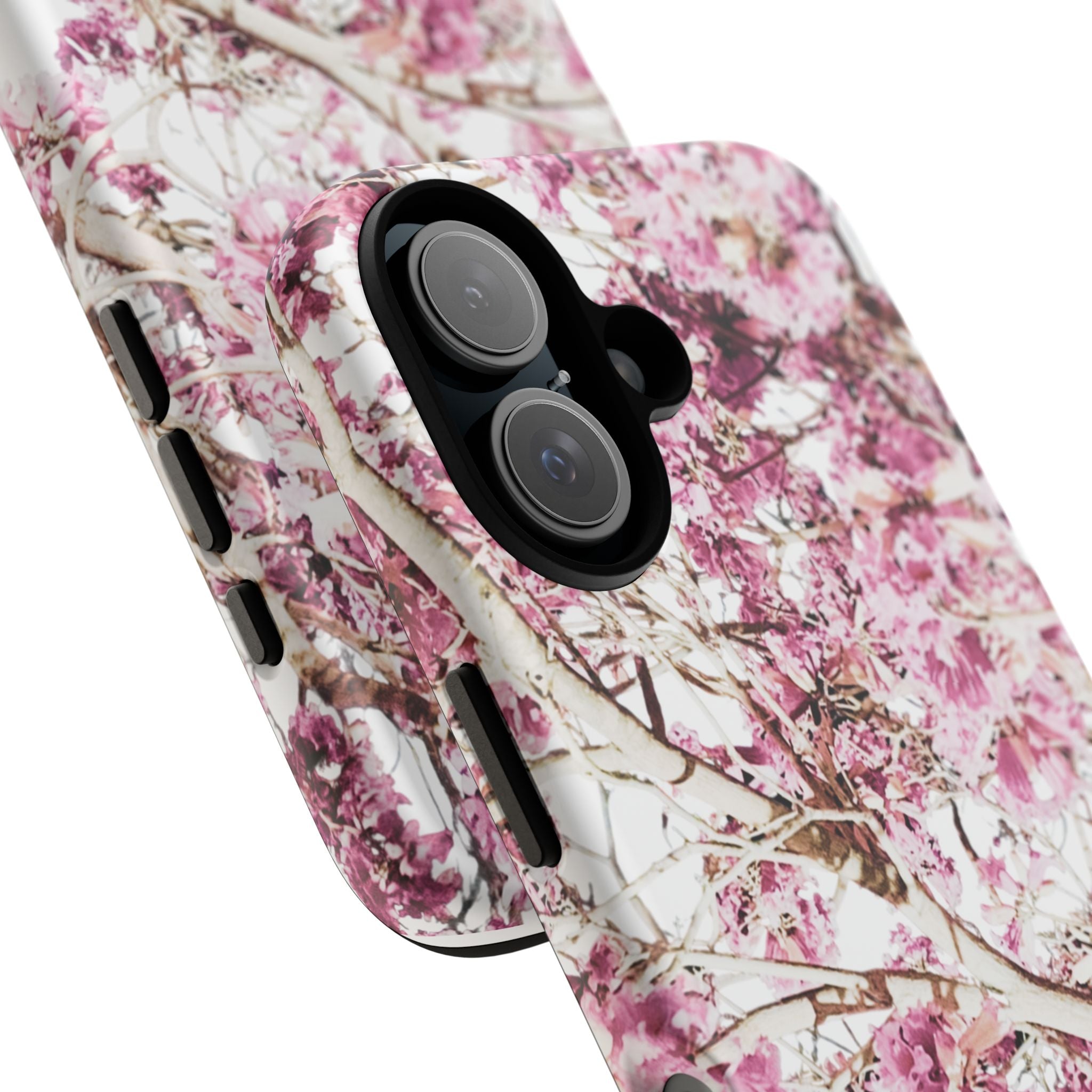 Blossom Tough Phone Case – Pink Floral Protective iPhone Cover