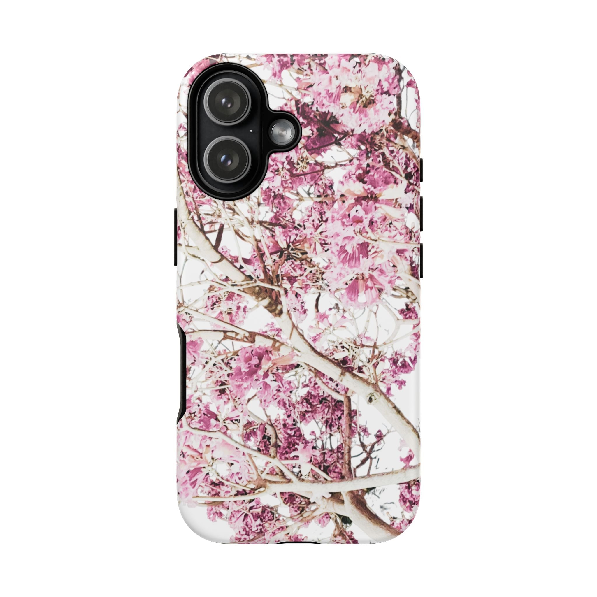 Blossom Tough Phone Case – Pink Floral Protective iPhone Cover