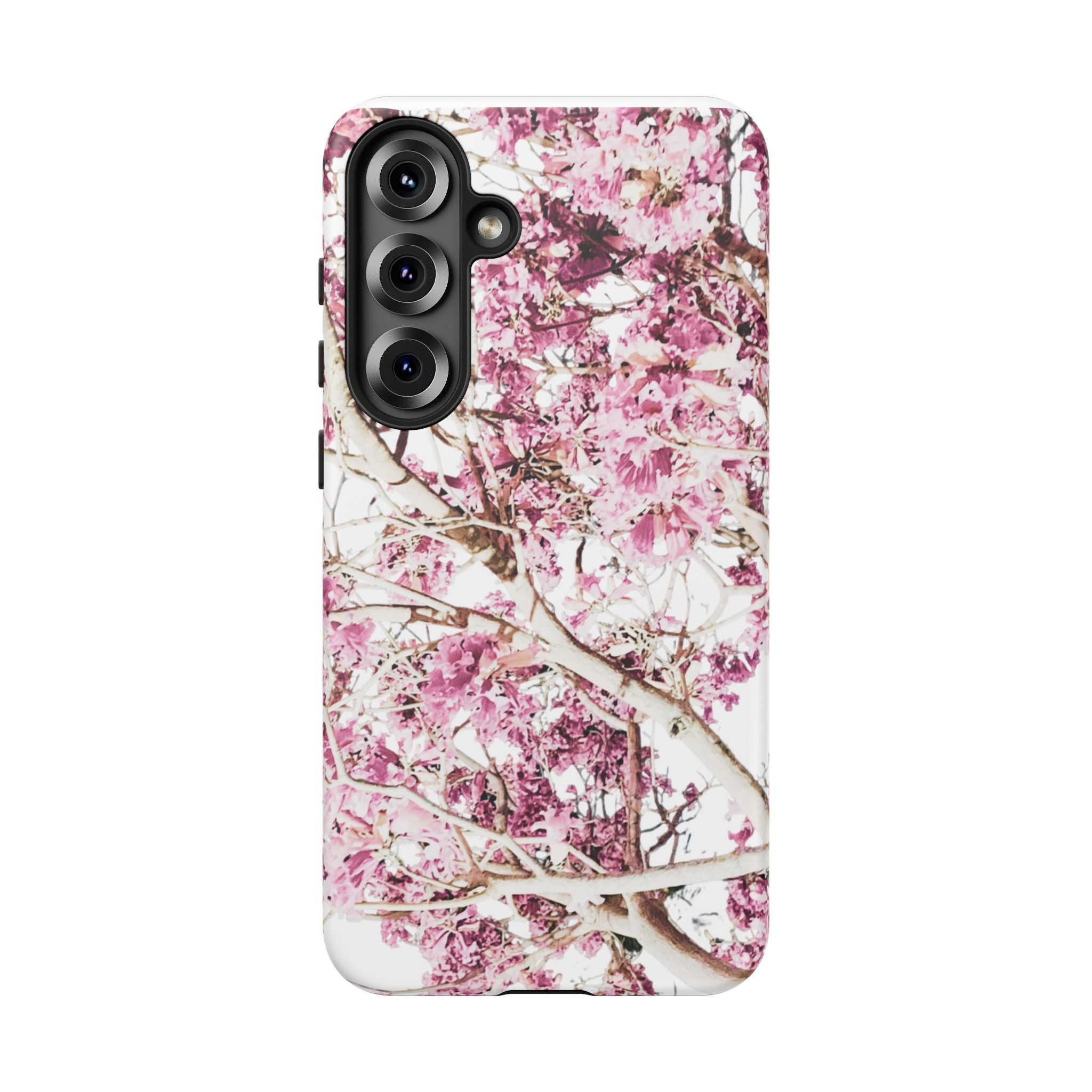 Blossom Tough Phone Case – Pink Floral Protective iPhone Cover