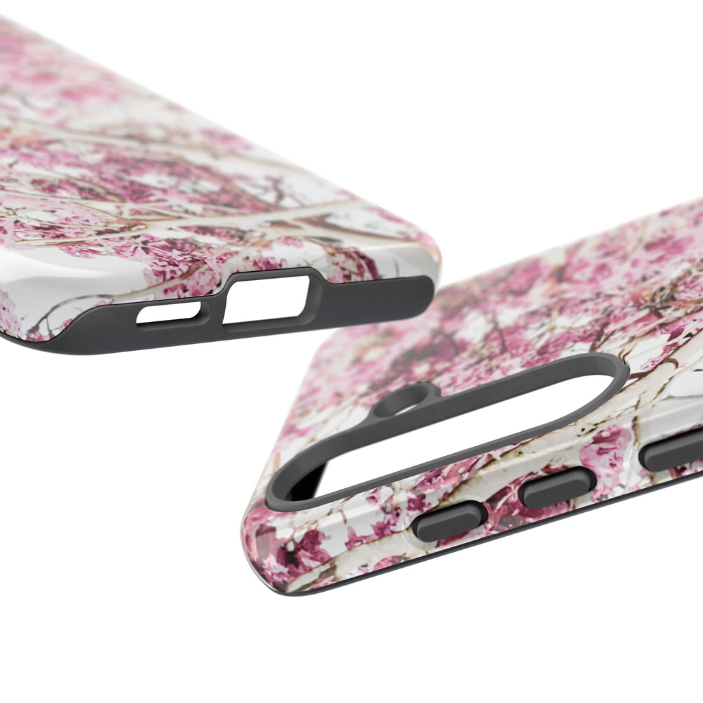 Blossom Tough Phone Case – Pink Floral Protective iPhone Cover