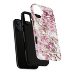 Blossom Tough Phone Case – Pink Floral Protective iPhone Cover