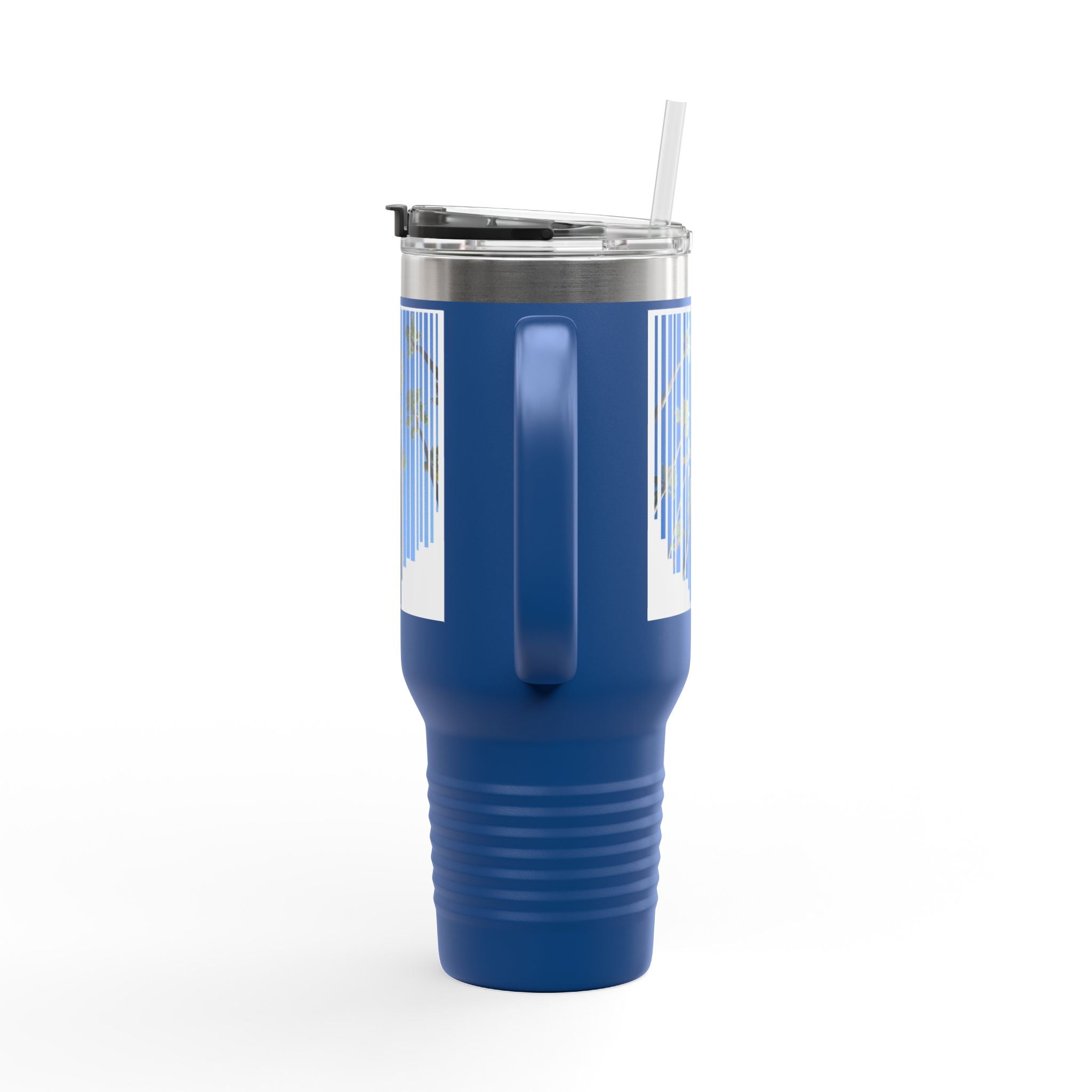 CA Palm 40oz Insulated Travel Mug — Stainless Palm Tree Tumbler