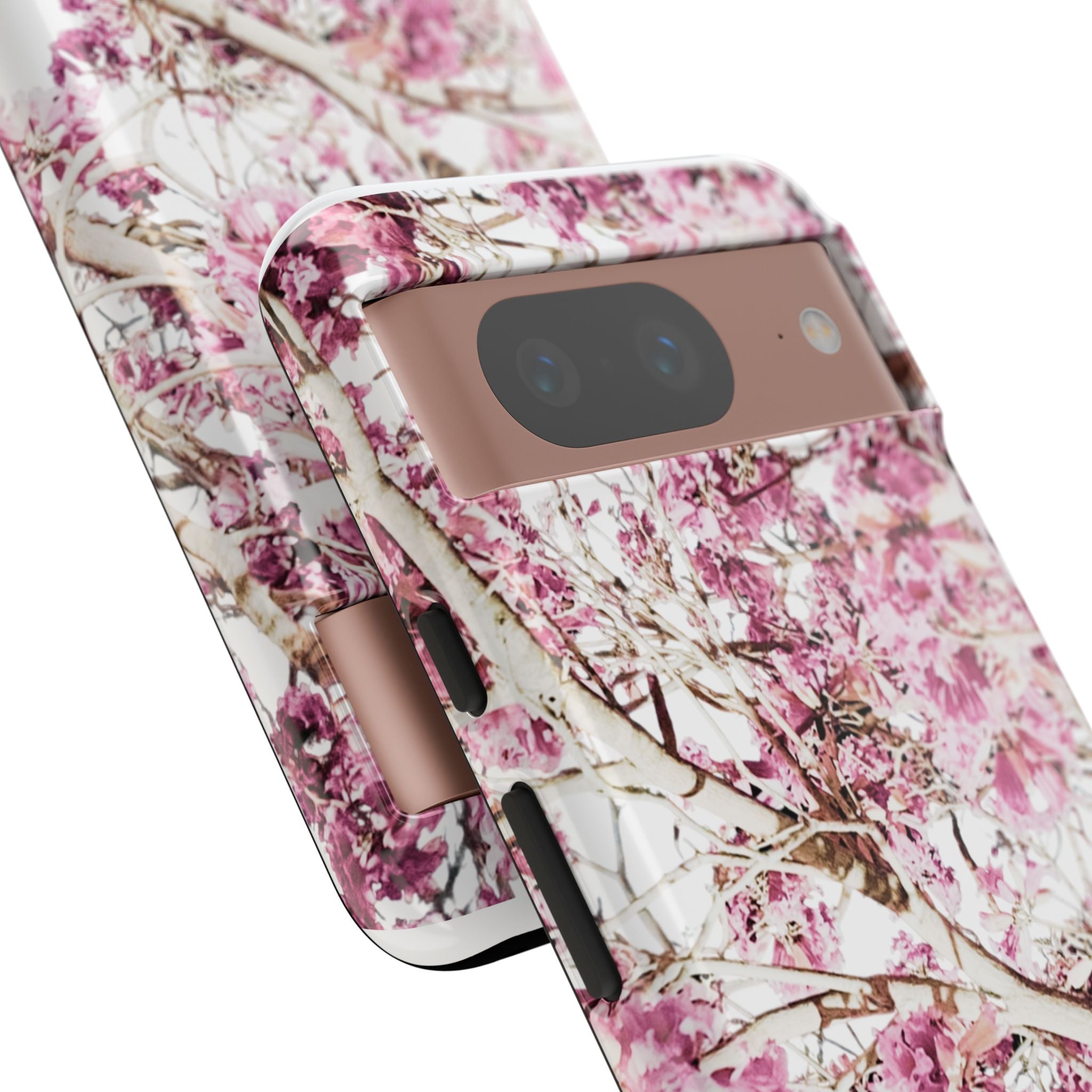 Blossom Tough Phone Case – Pink Floral Protective iPhone Cover