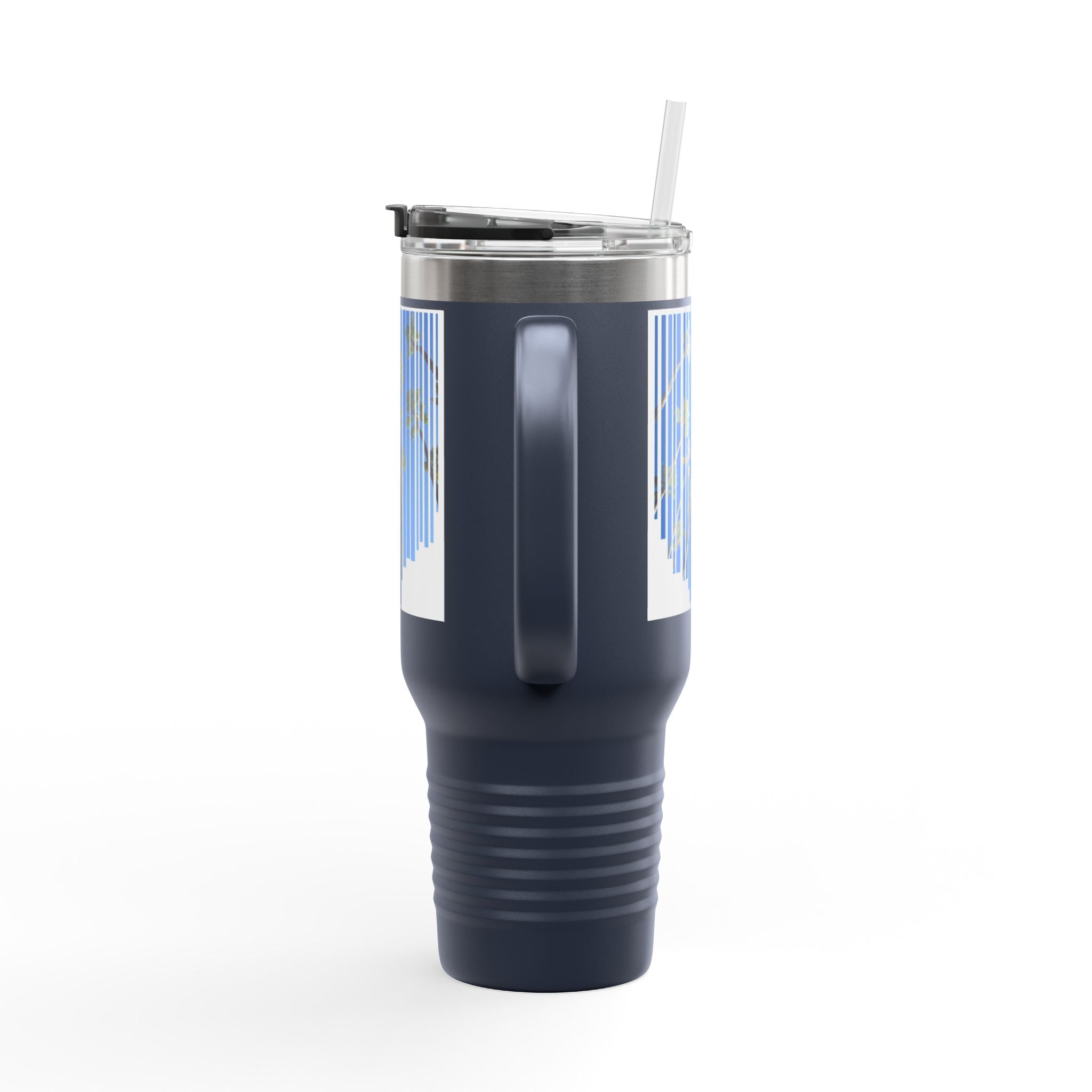 CA Palm 40oz Insulated Travel Mug — Stainless Palm Tree Tumbler