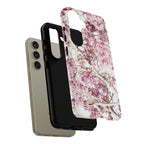 Blossom Tough Phone Case – Pink Floral Protective iPhone Cover