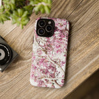 Blossom Tough Phone Case – Pink Floral Protective iPhone Cover