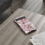 Blossom Tough Phone Case – Pink Floral Protective iPhone Cover
