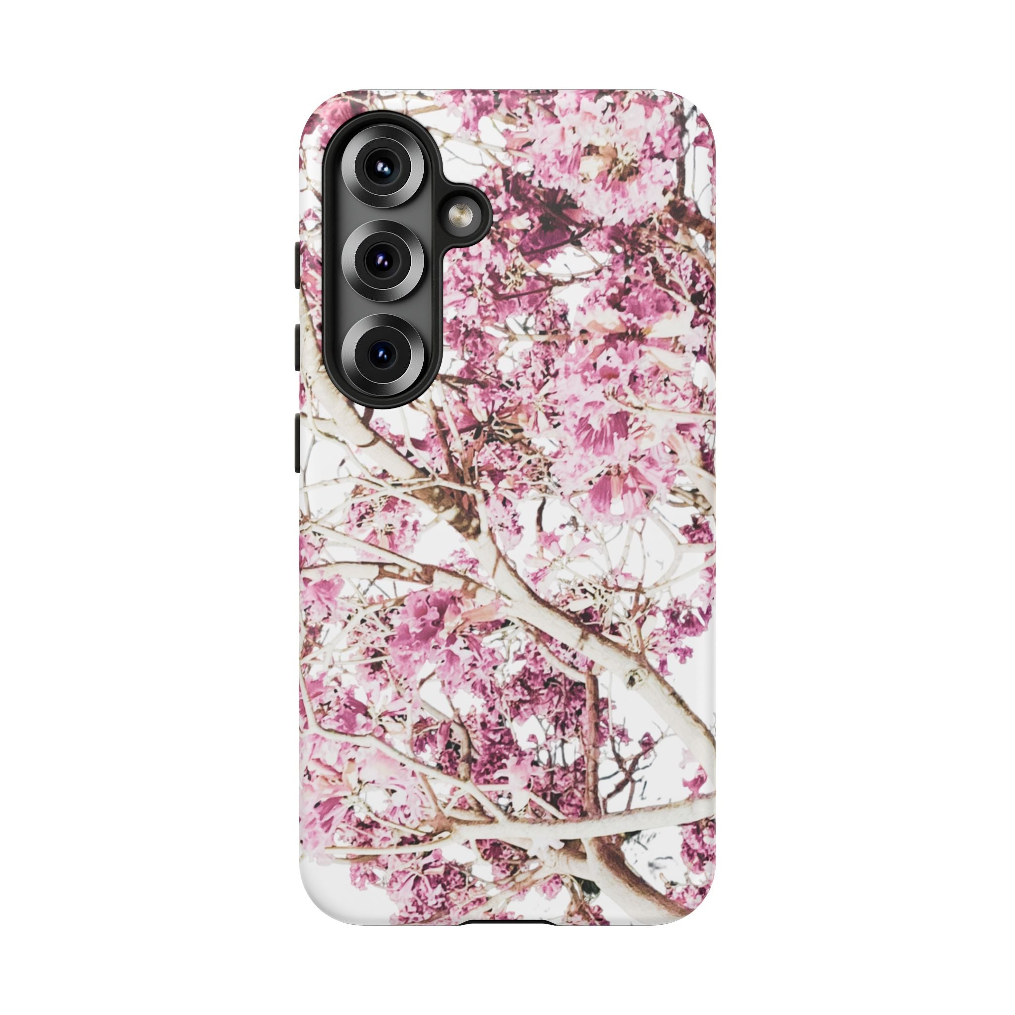 Blossom Tough Phone Case – Pink Floral Protective iPhone Cover