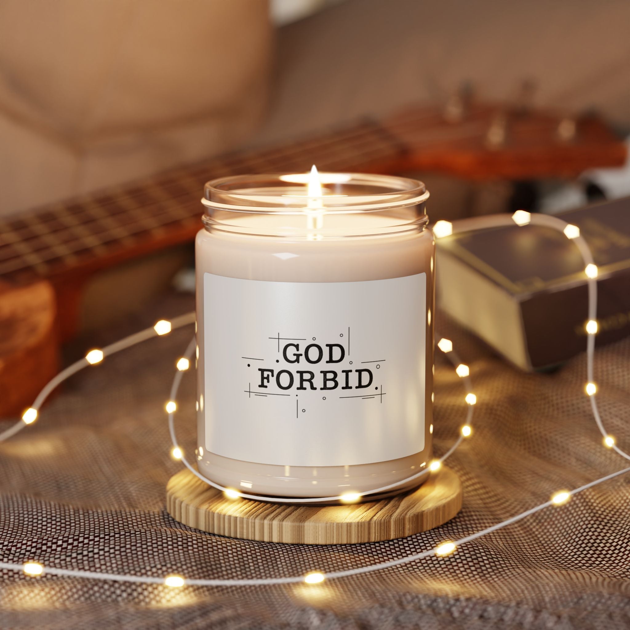 God Forbid Candle | Scented Soy Candle, Minimal Sarcastic Office Style