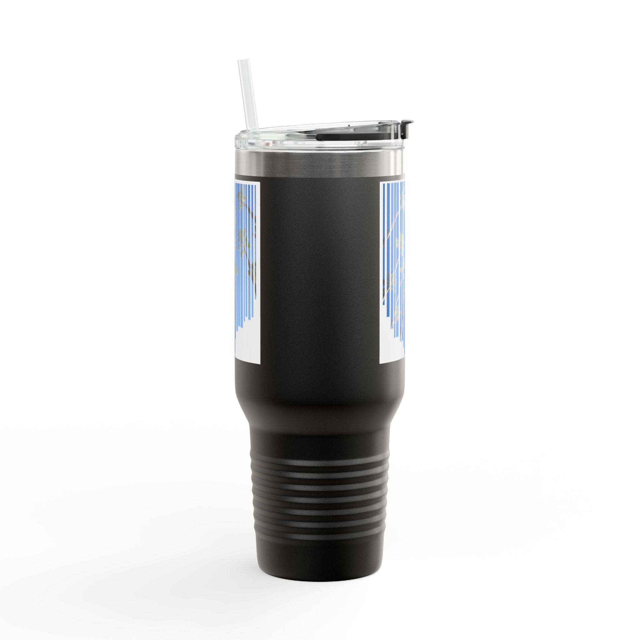 CA Palm 40oz Insulated Travel Mug — Stainless Palm Tree Tumbler