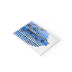 CA Palm Stripe Heart Post-it® Note Pads — Tropical Blue Sticky Notes