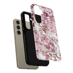 Blossom Tough Phone Case – Pink Floral Protective iPhone Cover