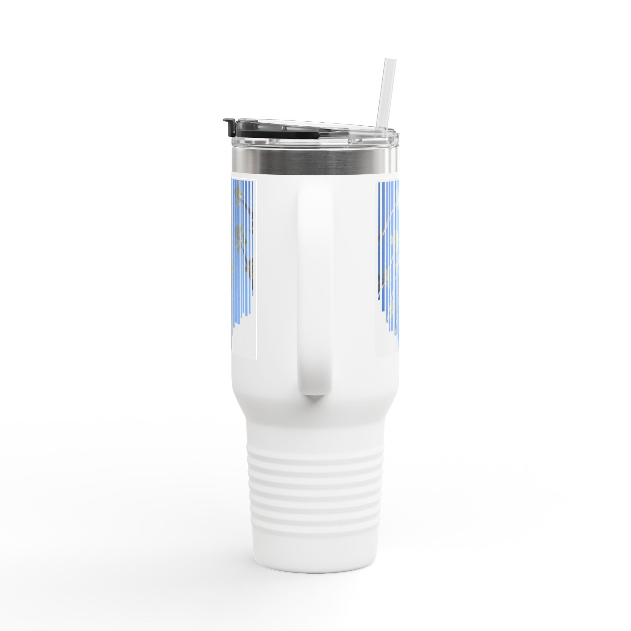 CA Palm 40oz Insulated Travel Mug — Stainless Palm Tree Tumbler