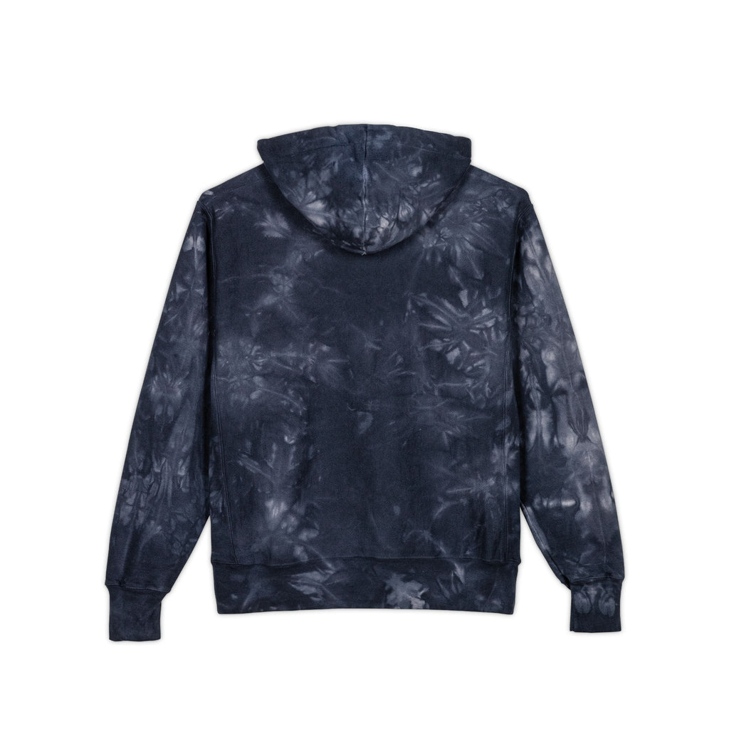 A Pirate's Life Tie-Dye Embroidered Hoodie Dark Marble