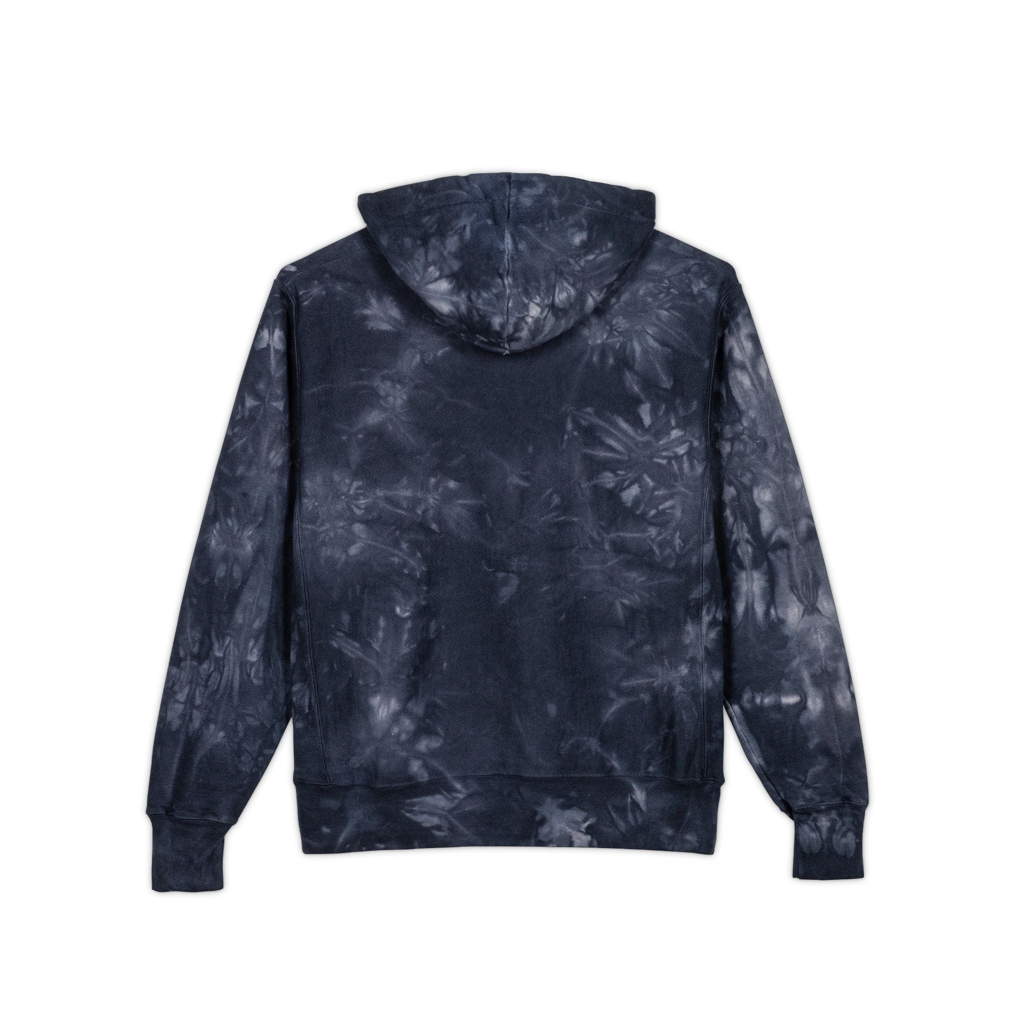 A Pirate's Life Tie-Dye Embroidered Hoodie Dark Marble