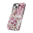 Blossom Tough Phone Case – Pink Floral Protective iPhone Cover