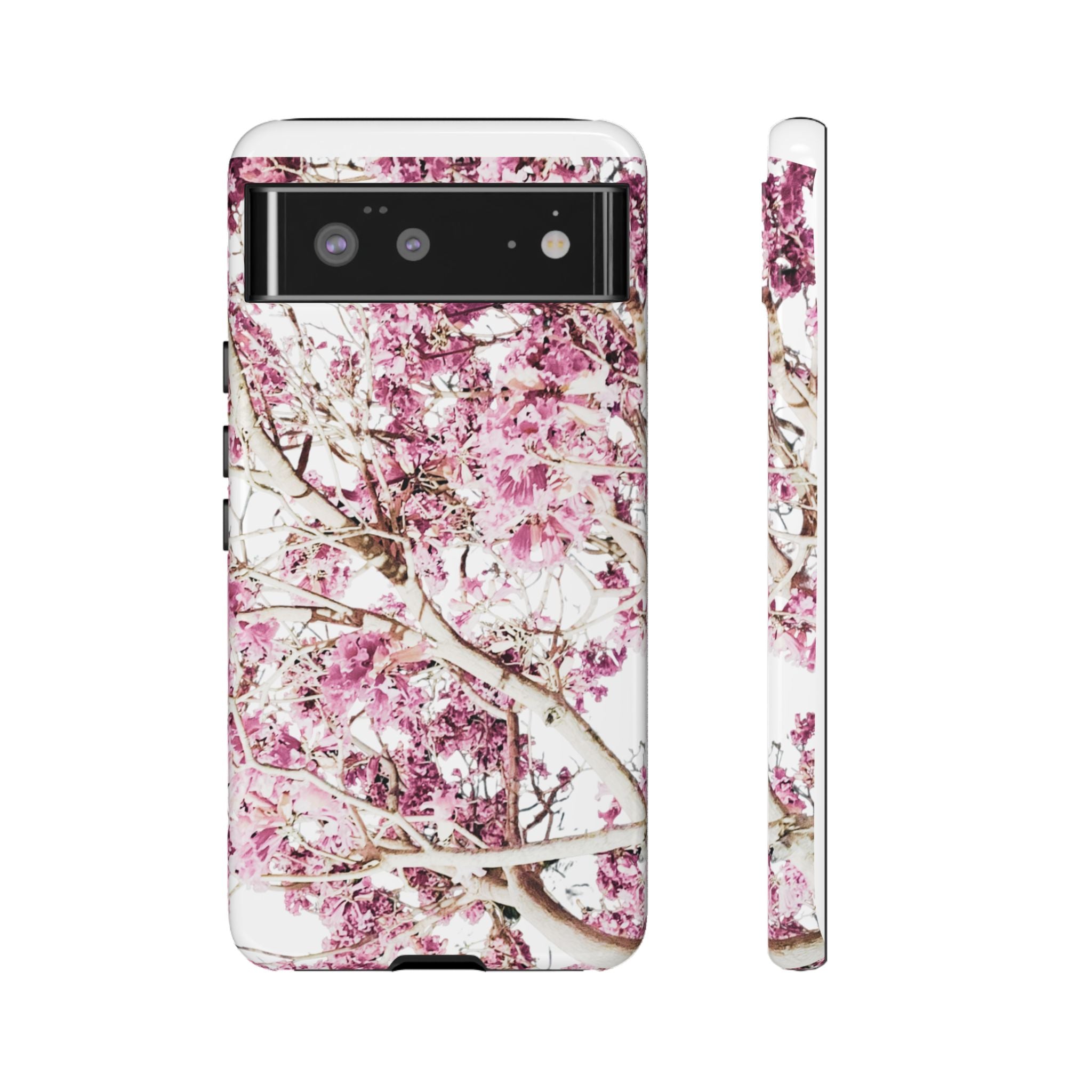 Blossom Tough Phone Case – Pink Floral Protective iPhone Cover
