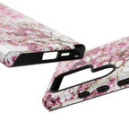 Blossom Tough Phone Case – Pink Floral Protective iPhone Cover