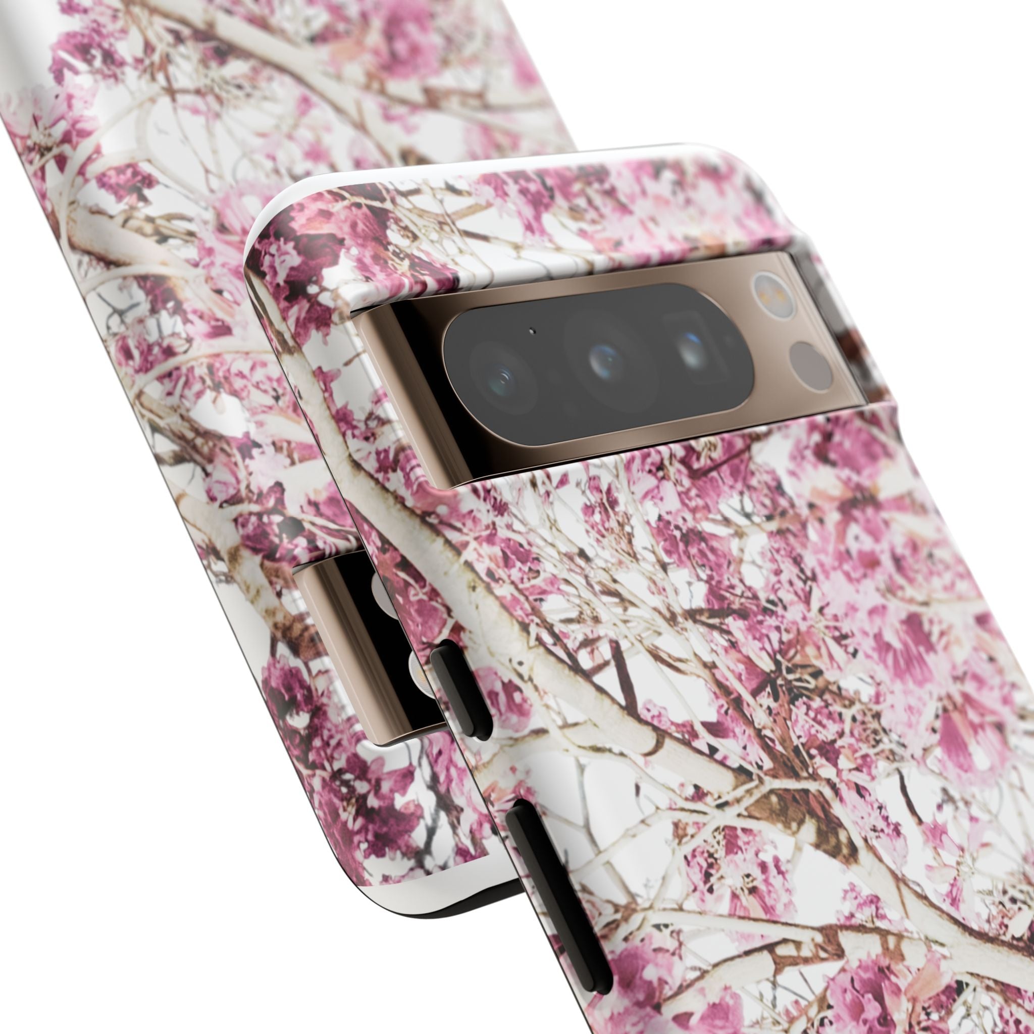 Blossom Tough Phone Case – Pink Floral Protective iPhone Cover
