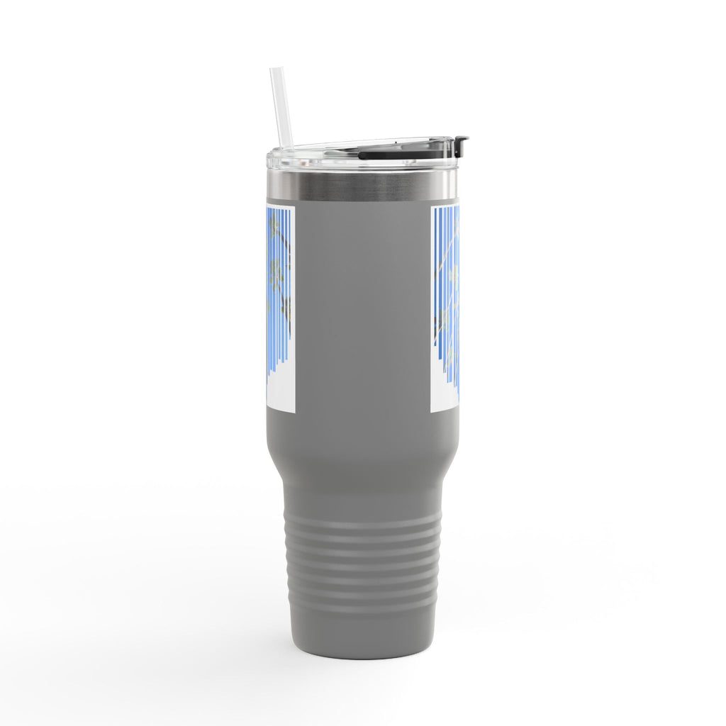 CA Palm 40oz Insulated Travel Mug — Stainless Palm Tree Tumbler