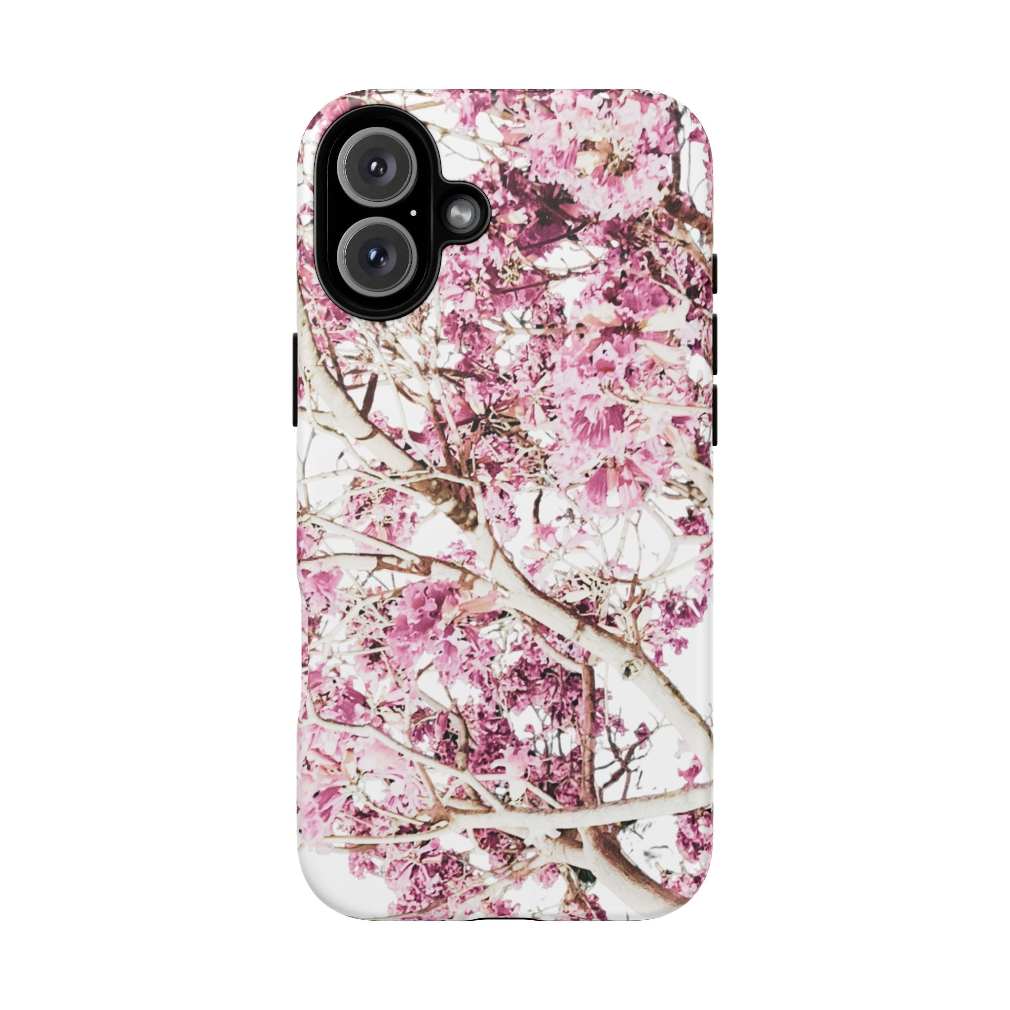 Blossom Tough Phone Case – Pink Floral Protective iPhone Cover