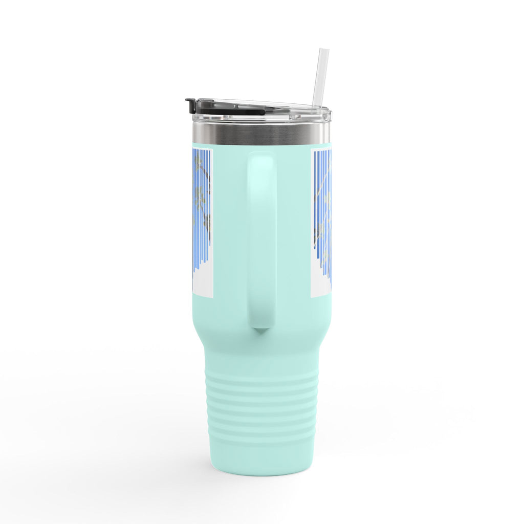 CA Palm 40oz Insulated Travel Mug — Stainless Palm Tree Tumbler
