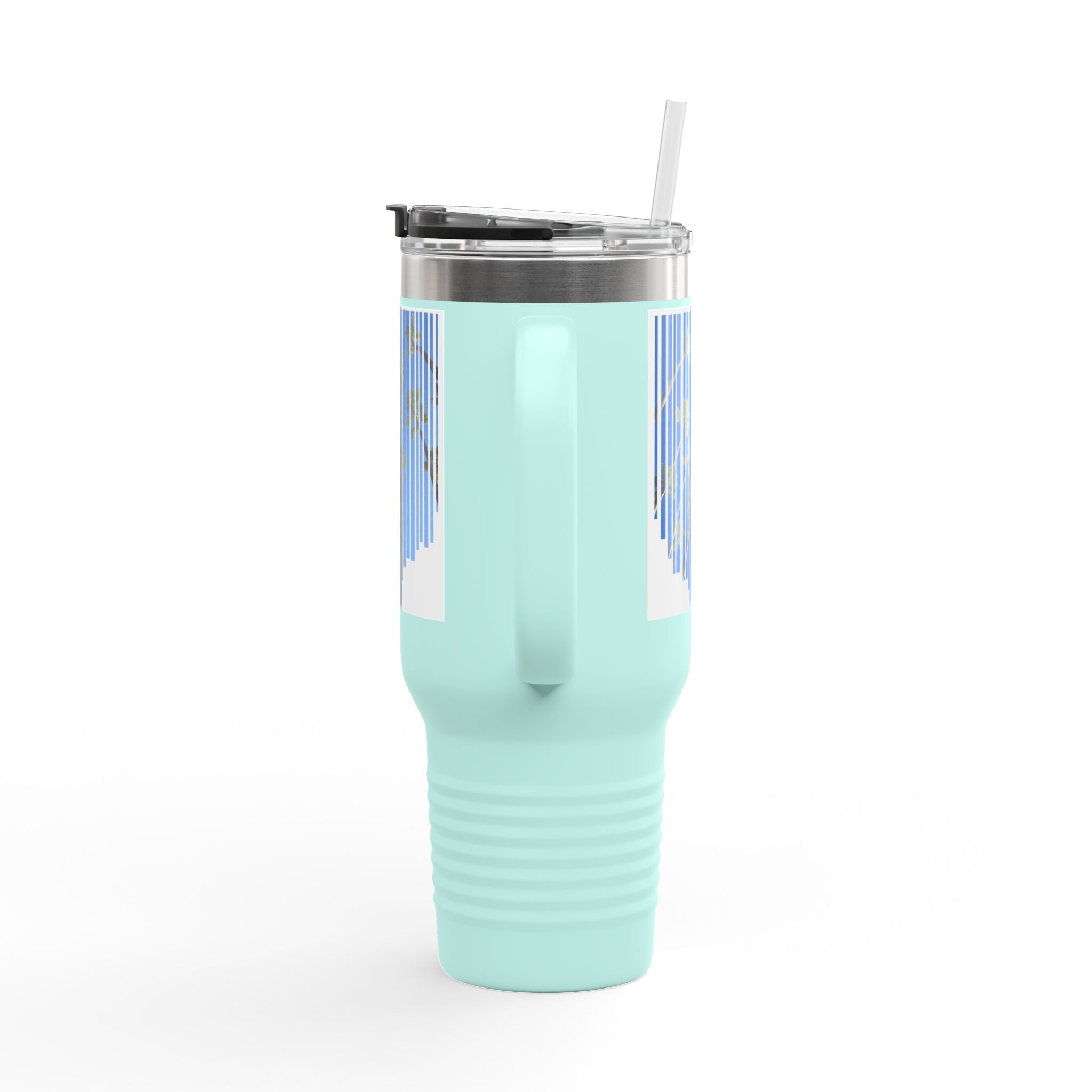 CA Palm 40oz Insulated Travel Mug — Stainless Palm Tree Tumbler