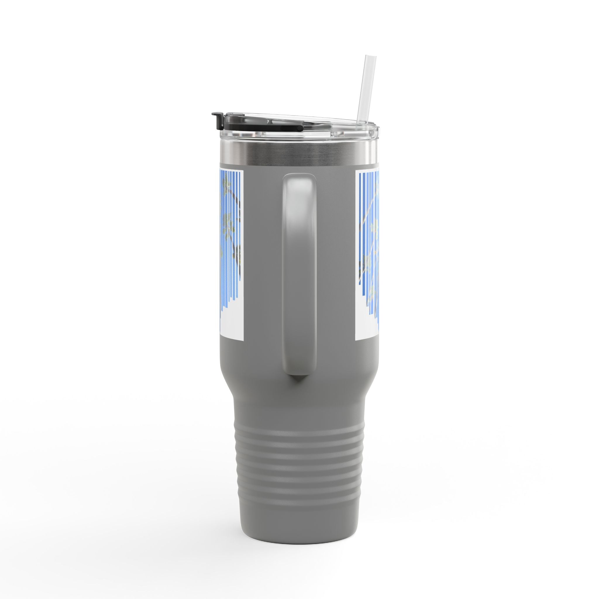 CA Palm 40oz Insulated Travel Mug — Stainless Palm Tree Tumbler