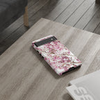 Blossom Tough Phone Case – Pink Floral Protective iPhone Cover