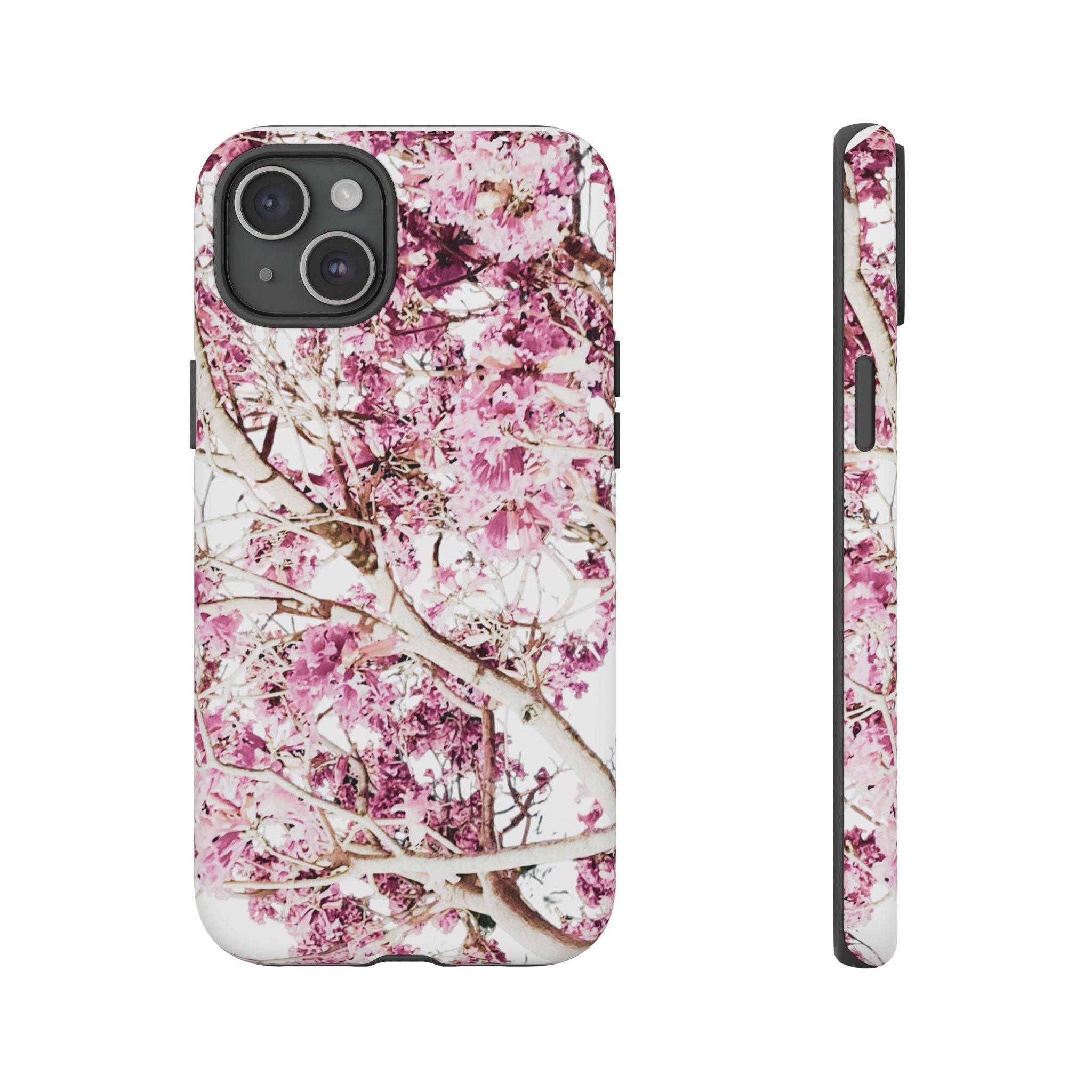 Blossom Tough Phone Case – Pink Floral Protective iPhone Cover