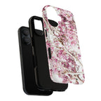 Blossom Tough Phone Case – Pink Floral Protective iPhone Cover