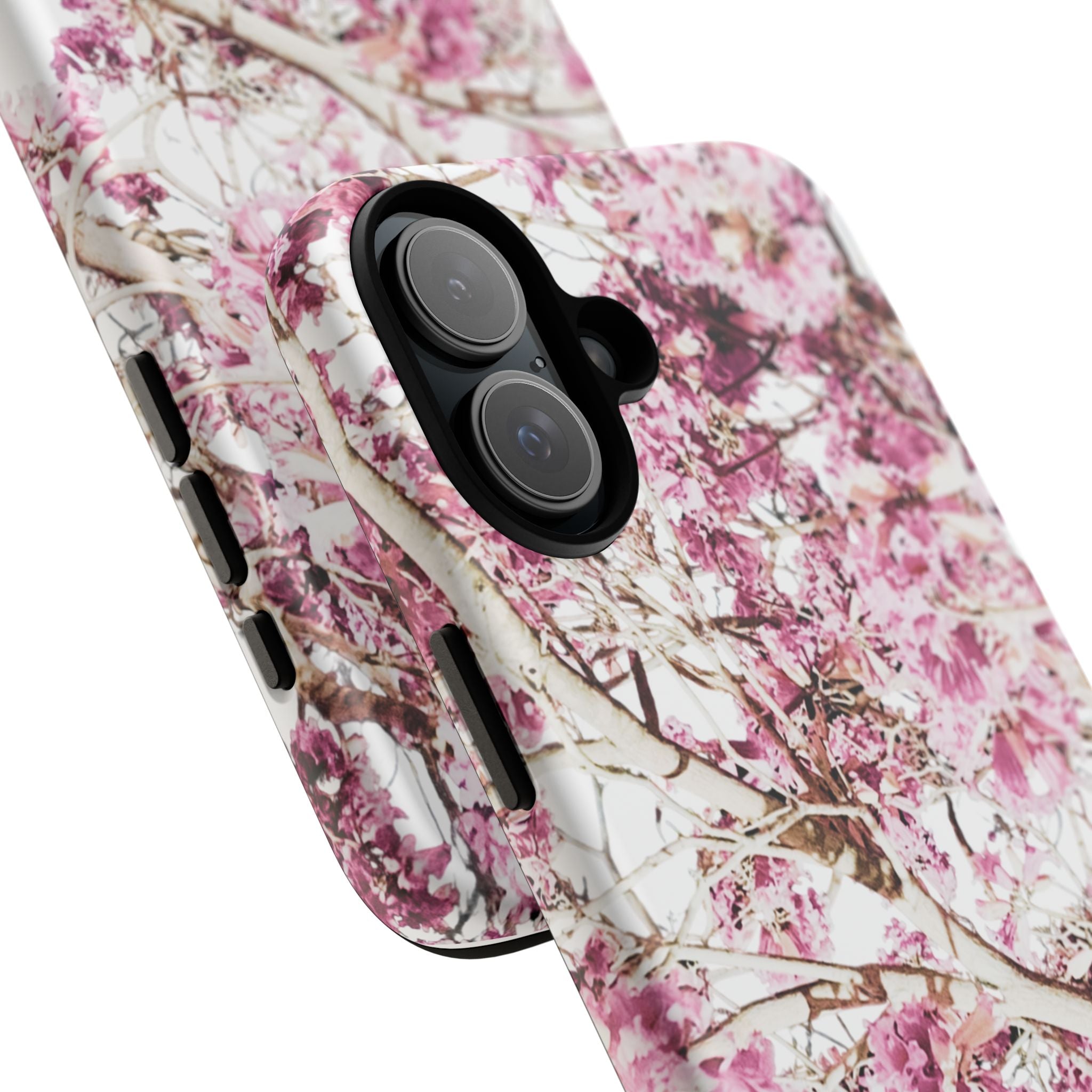 Blossom Tough Phone Case – Pink Floral Protective iPhone Cover