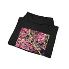 Blossom Photo Hoodie — Pink Floral Tree Print Hooded Sweatshirt