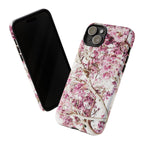 Blossom Tough Phone Case – Pink Floral Protective iPhone Cover