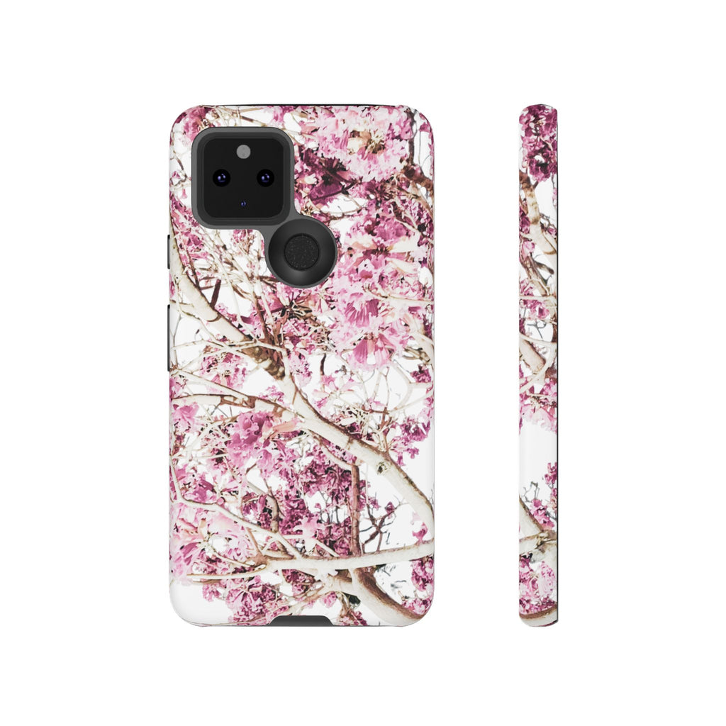Blossom Tough Phone Case – Pink Floral Protective iPhone Cover