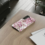 Blossom Tough Phone Case – Pink Floral Protective iPhone Cover