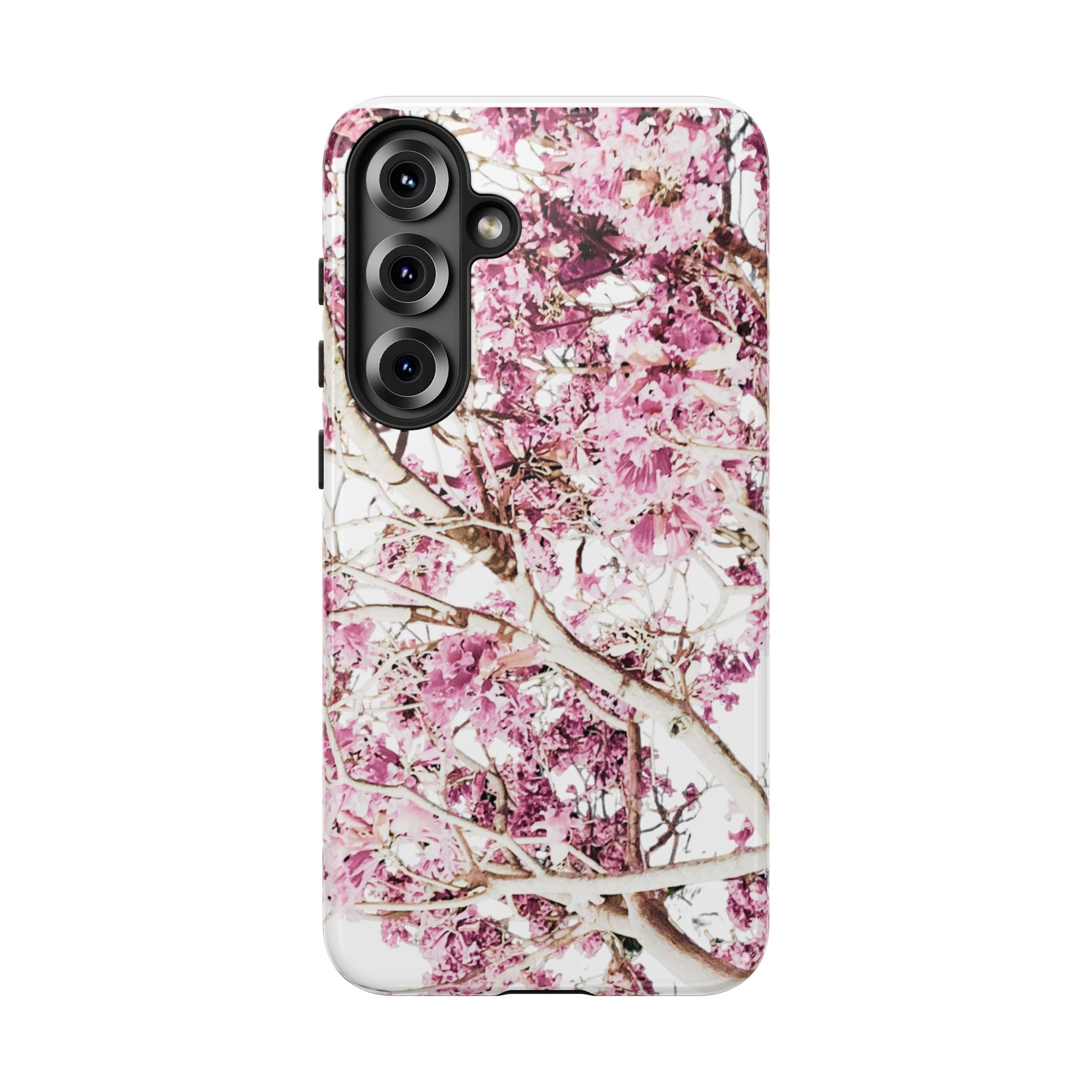 Blossom Tough Phone Case – Pink Floral Protective iPhone Cover