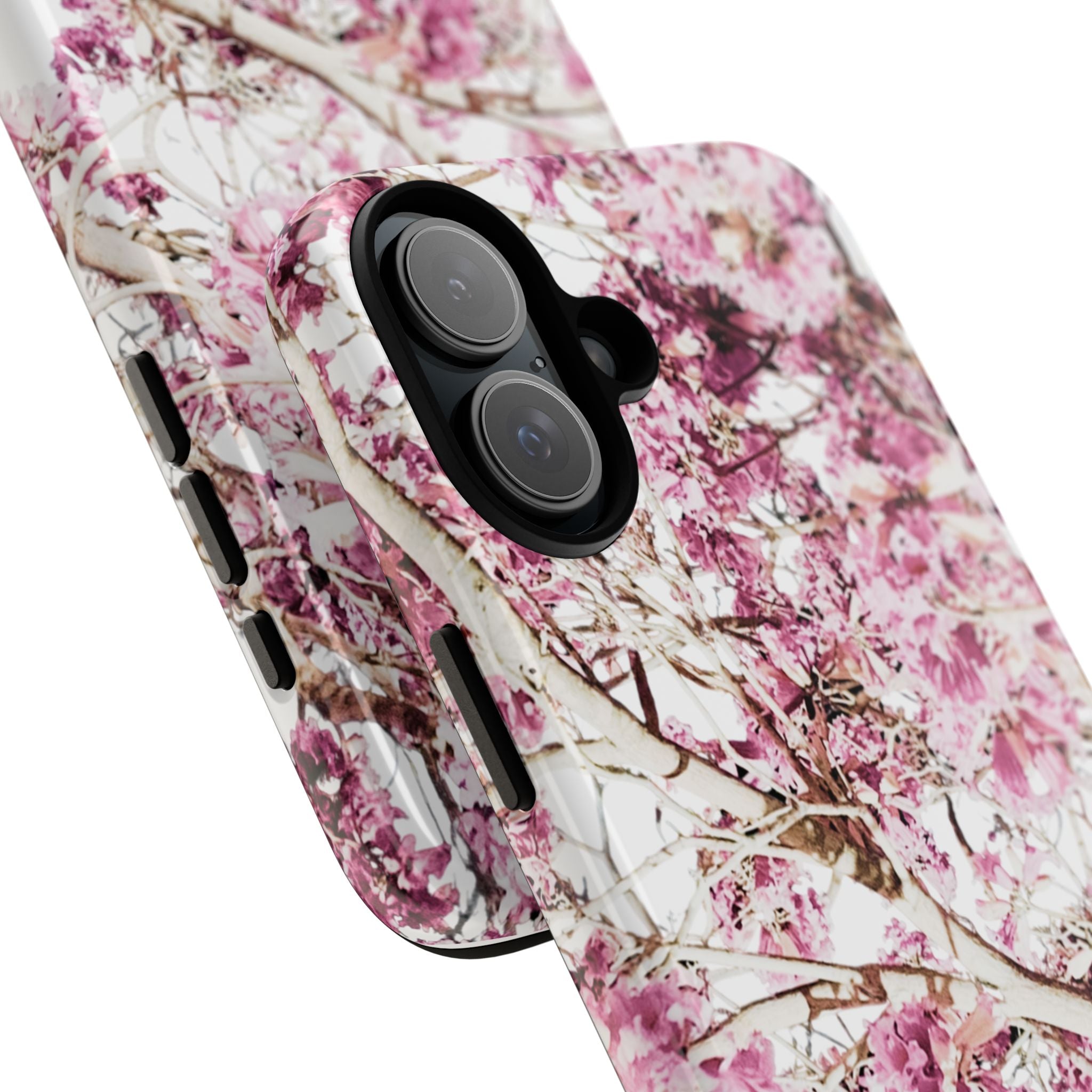 Blossom Tough Phone Case – Pink Floral Protective iPhone Cover