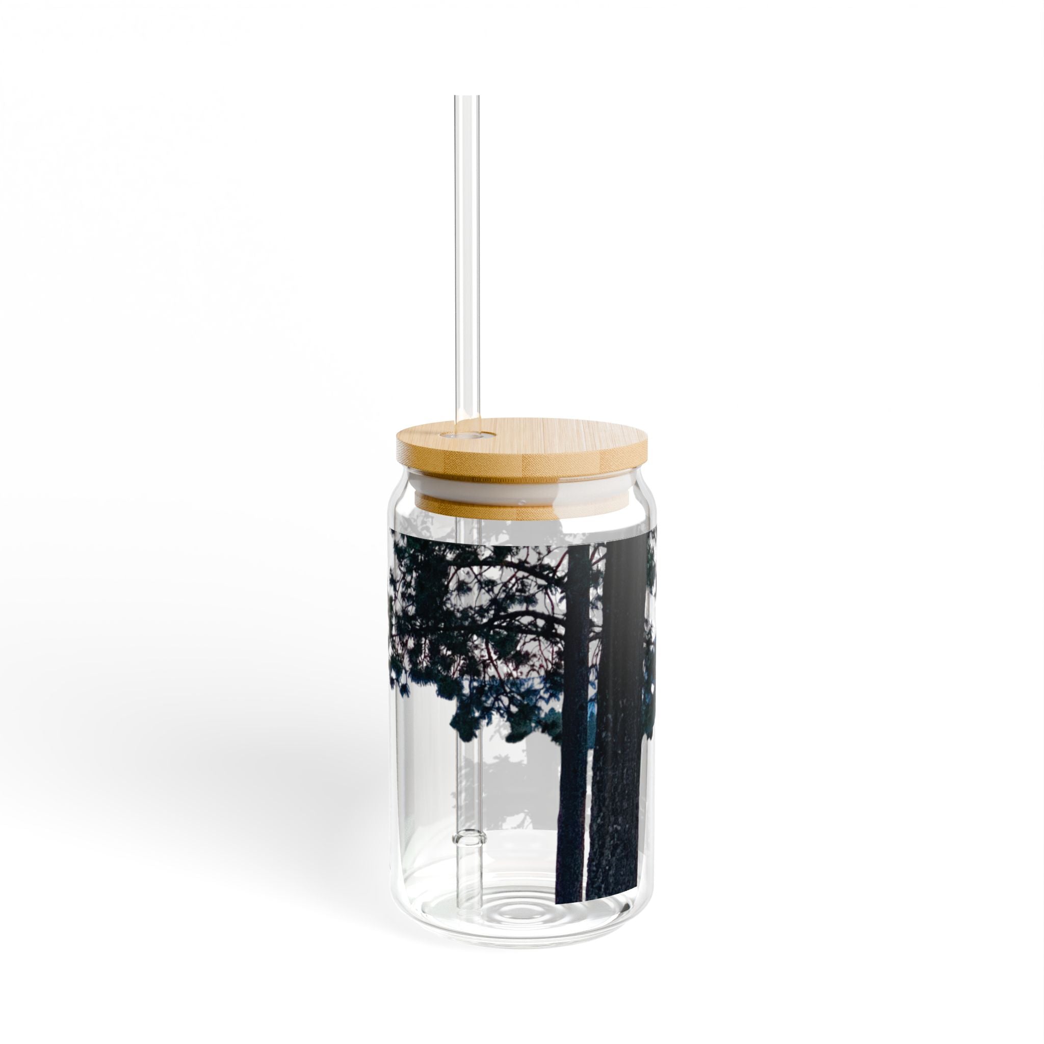 Clear Montana Lake Glass Sipper 16oz