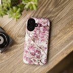 Blossom Tough Phone Case – Pink Floral Protective iPhone Cover