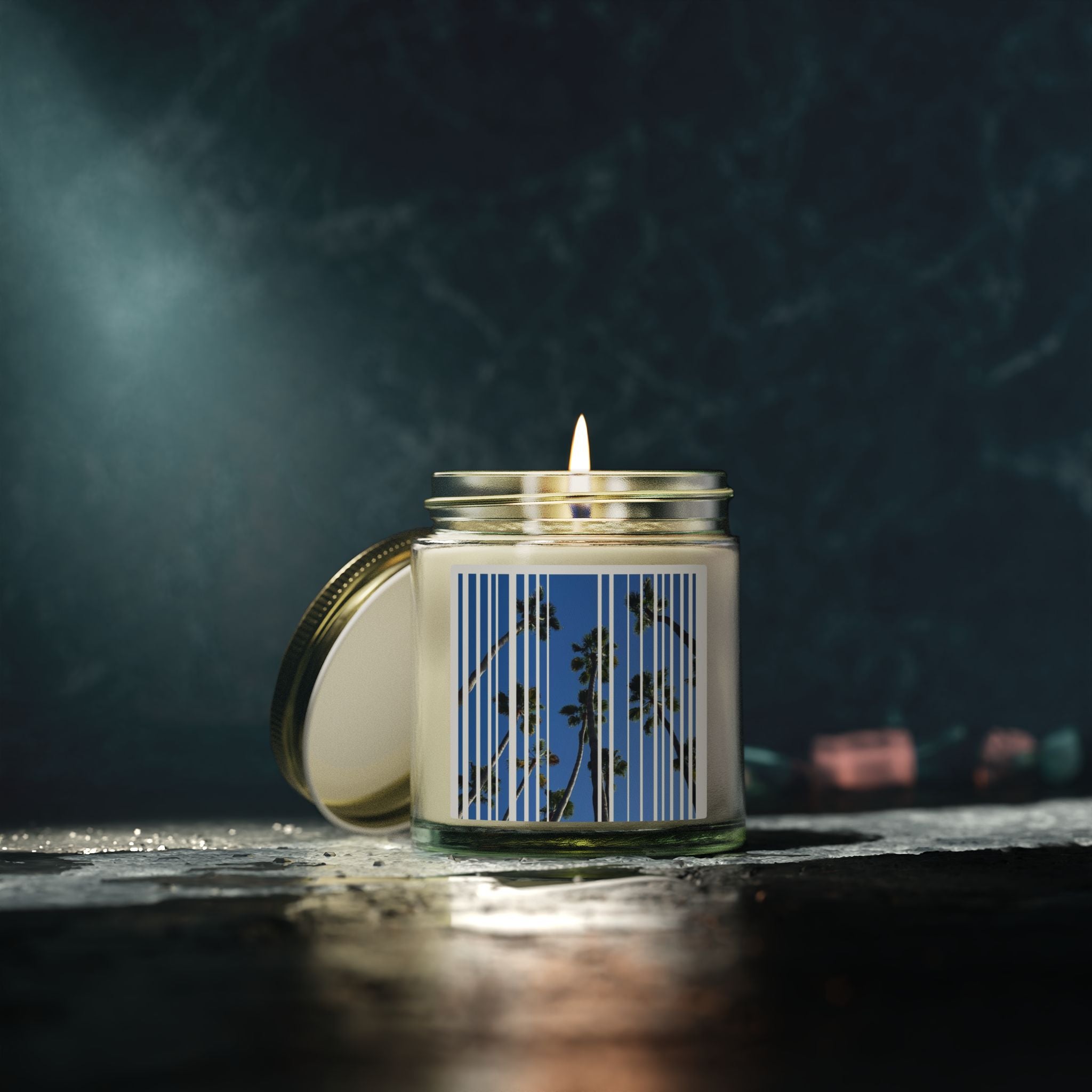 California Palm Scented Candle — Coconut Apricot Wax (4oz, 9oz)