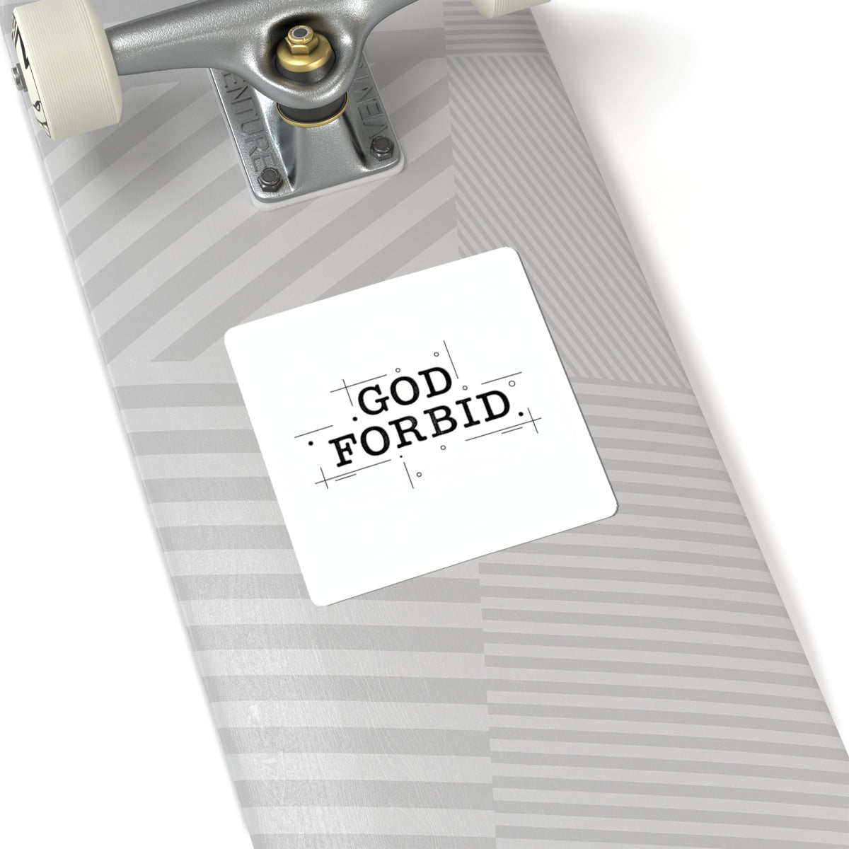 God Forbid Typography Kiss-Cut Sticker | sarcastic shirt vibe, 90s aesthetic