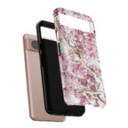 Blossom Tough Phone Case – Pink Floral Protective iPhone Cover