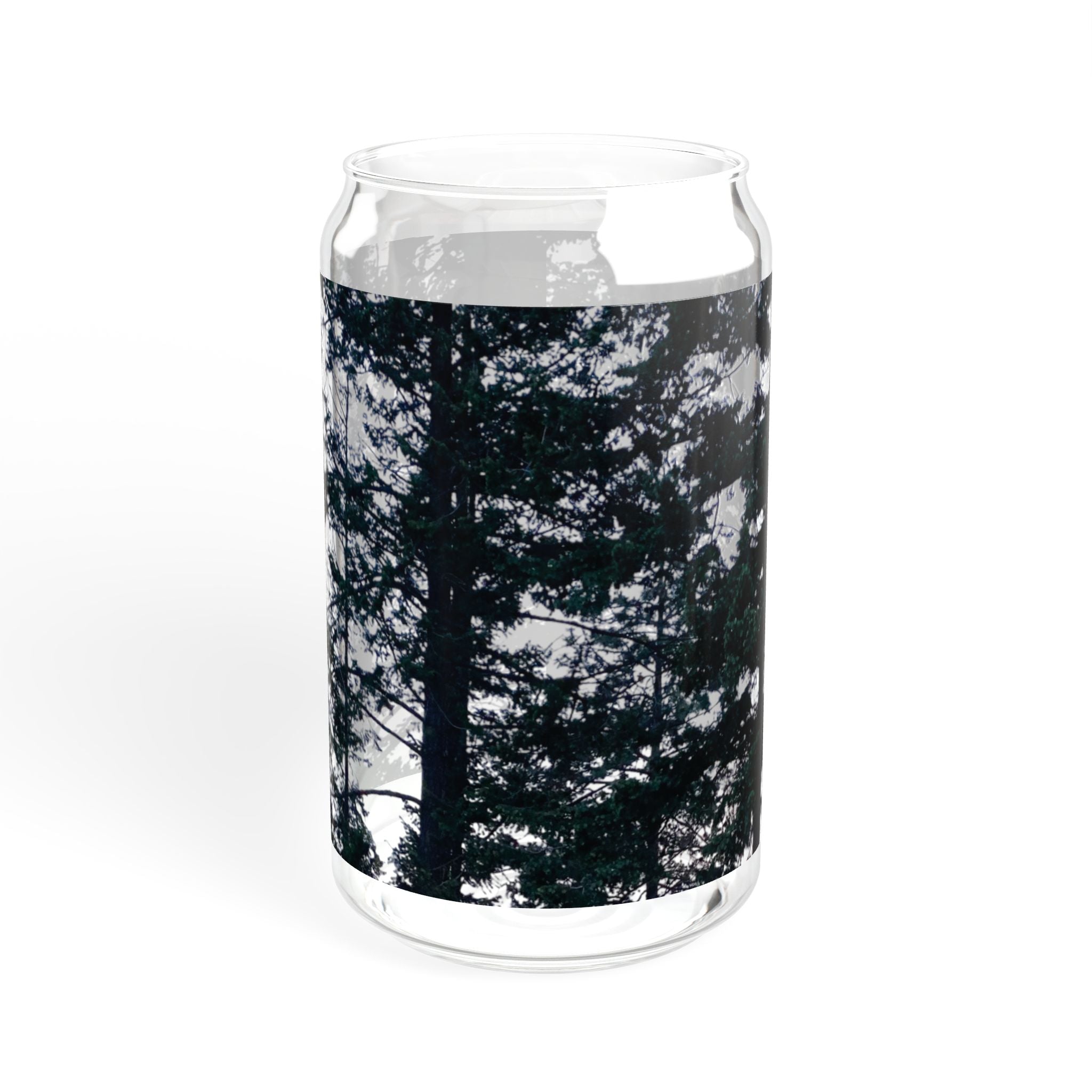 Clear Montana Forest Glass Sipper 16oz