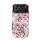 Blossom Tough Phone Case – Pink Floral Protective iPhone Cover