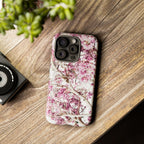 Blossom Tough Phone Case – Pink Floral Protective iPhone Cover