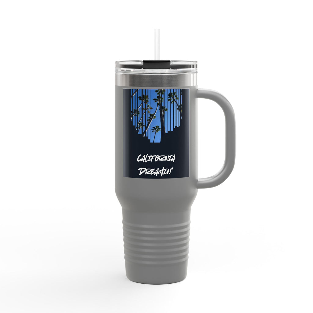 CA Dreamin' 40oz Insulated Travel Mug — Palm Print California Vibes
