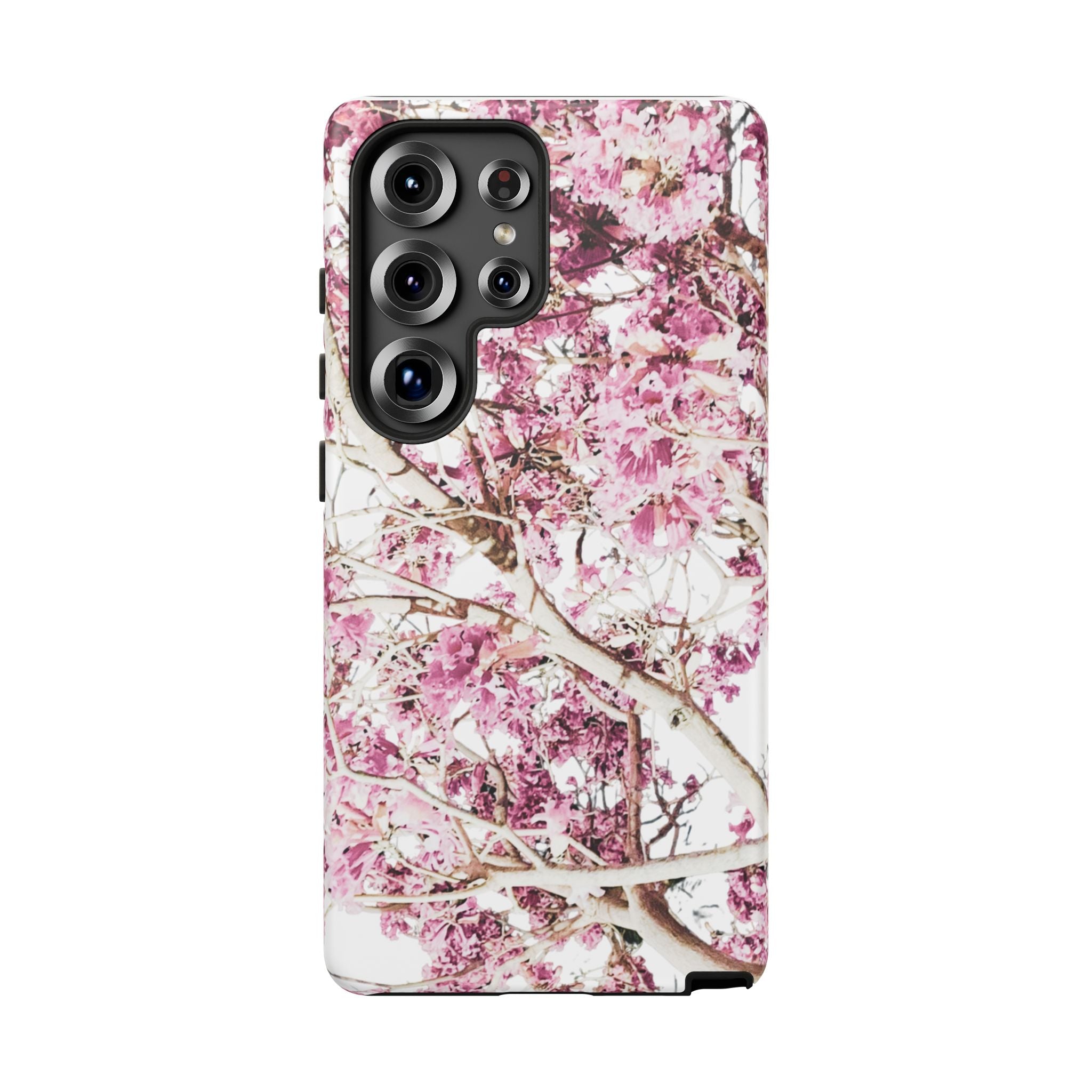 Blossom Tough Phone Case – Pink Floral Protective iPhone Cover