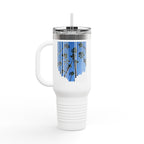 CA Palm 40oz Insulated Travel Mug — Stainless Palm Tree Tumbler
